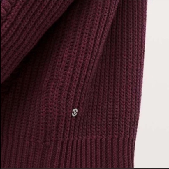 New Lululemon Cozy Turtleneck Knit Warm Thick Knitted Chunky Cotton Sweater - Picture 4 of 7